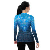 Colorful Abstract Pattern Women's Rash Guard.
